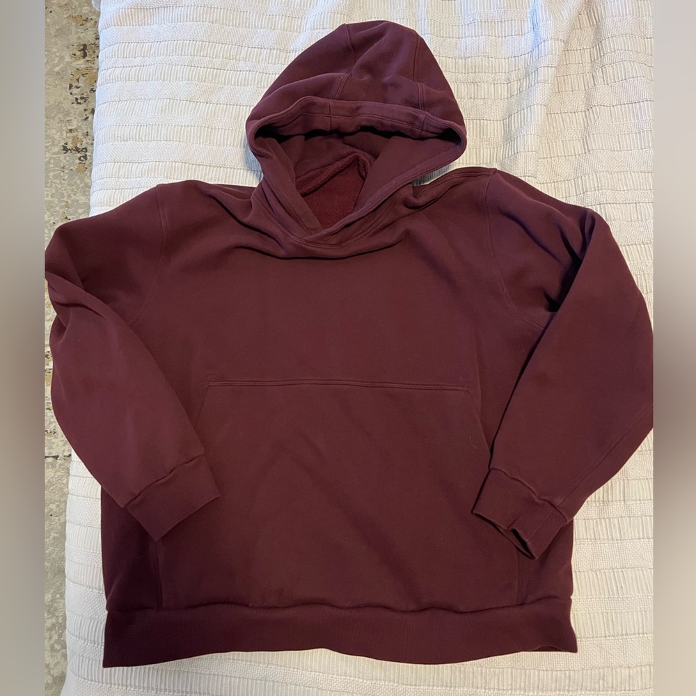 lululemon oversized Burgundy Hoodie